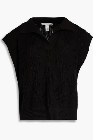 AUTUMN CASHMERE Ribbed cotton vest - - L