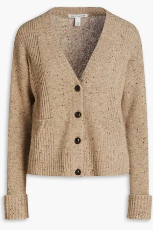 AUTUMN CASHMERE Cardigan aus geripptem Donegal-Kaschmir - Neutral - M