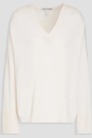 AUTUMN CASHMERE Kaschmirpullover - Weiß - L