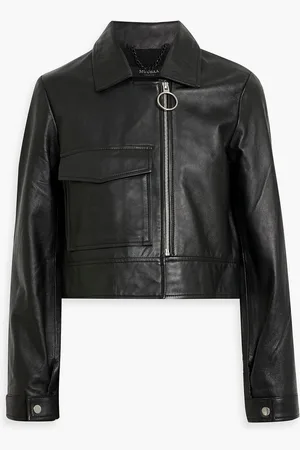 Muubaa Tabitha Cropped Lederjacke - - UK 16