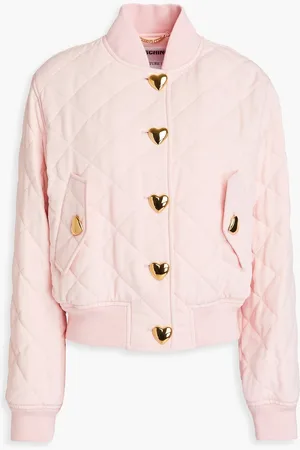 Moschino Bomberjacke aus gestepptem Crêpe - Pink - IT 42