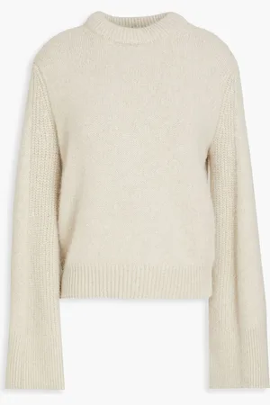 Loulou Studio Otavi Pullover aus einer Wollmischung - Weiß - XL