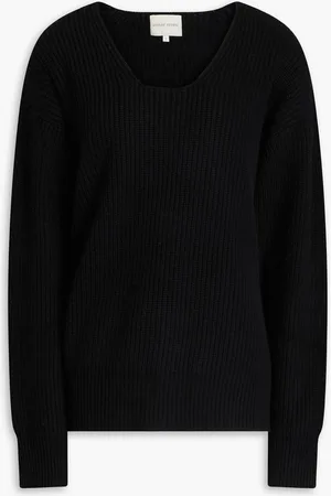 Loulou Studio Pullover aus einer gerippten Woll-Kaschmirmischung - - XL