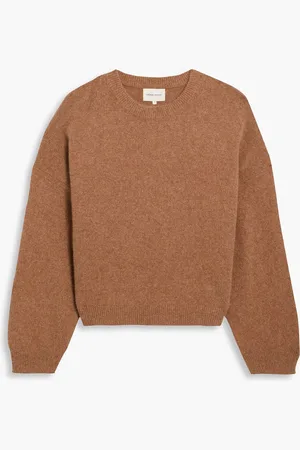 Loulou Studio Pullover aus einer gebürsteten Wollmischung - Braun - XL