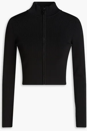 ALICE+OLIVIA Alice Olivia - Cropped Cardigan aus Rippstrick - - L