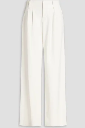 ALICE+OLIVIA Alice Olivia - Anders faux leather wide-leg pants - Weiß - US 12