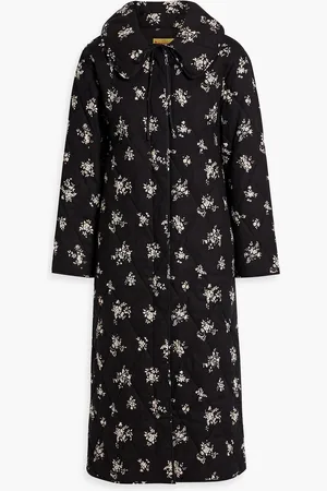 RIXO London Cleo gesteppter Mantel aus Baumwolle mit floralem Print - - UK 14