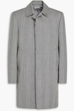 Thom Browne Mantel aus Woll-Twill mit Hahnentrittmuster - - 2