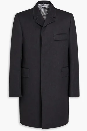 Thom Browne Mantel aus Woll-Twill - Grau - 2