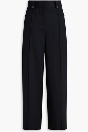 3.1 Phillip Lim Hose mit weitem Bein aus Woll-Twill - Blau - US 00