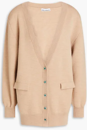 Paco rabanne Cardigan aus einer Wollmischung mit Kristallverzierung - Neutral - S
