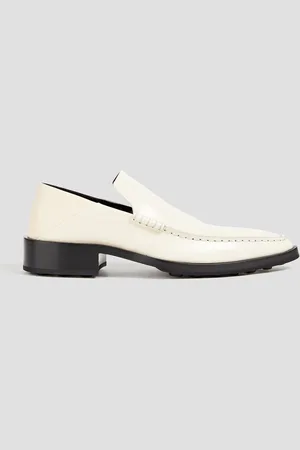 Jil Sander Loafers aus Glanzleder mit einklappbarer Fersenpartie - Weiß - EU 41