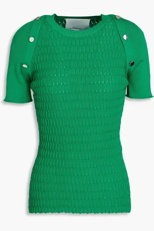 3.1 Phillip Lim Button-embellished knitted top - - L