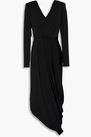 Giorgio Armani Midikleid aus glänzendem Jersey - - IT 38