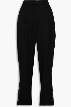 Giorgio Armani Karottenhose aus Woll-Twill mit Falten - - IT 42