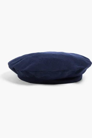 Giorgio Armani Mütze aus gebürstetem Woll-Twill - Blau - 58 cm