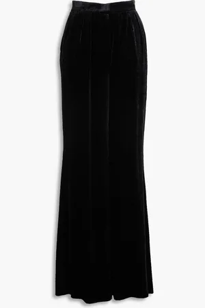 Alberta Ferretti Hose mit weitem Bein aus Samt - - IT 40