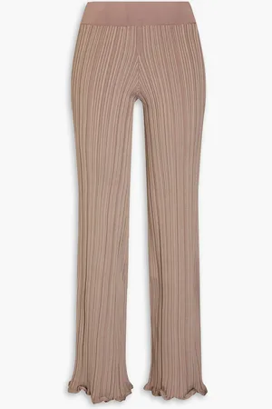 Acne Studios Hose mit geradem Bein aus Rippstrick - Neutral - XXS