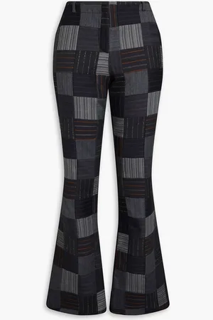 Acne Studios Schlaghose aus Tweed in Patchwork-Optik - - DE 32