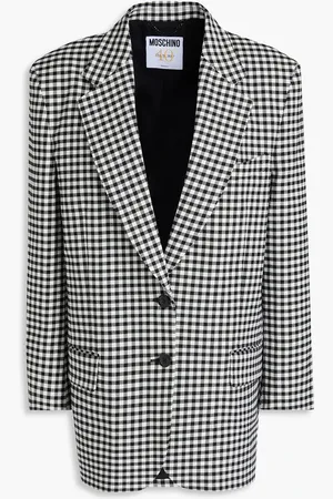 Moschino Blazer aus einer Baumwollmischung mit Gingham-Karo - - IT 40