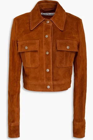 Acne Studios Jacke aus Veloursleder - Rot - DE 32