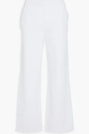 Acne Studios Hose mit weitem Bein aus Baumwollfrottee - Blau - XS