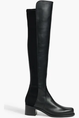 Stuart Weitzman Reserve Bold Overknees aus Leder und Microstretch - - EU 40.5