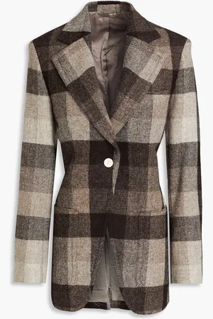 Acne Studios Blazer aus Wolle mit Karomuster - - DE 32