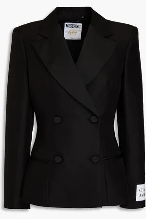 Moschino Doppelreihiger Blazer aus Crêpe - - IT 36
