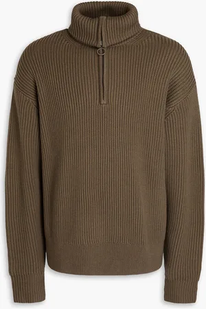 STUDIO NICHOLSON Gerippter Rollkragenpullover aus Merinowolle - Neutral - S