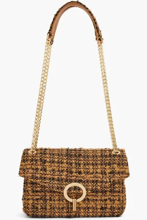 Sandro Schultertasche aus Bouclé-Tweed - Braun - OneSize