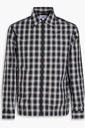 Dunhill Kariertes Hemd aus Baumwollpopeline - - XL