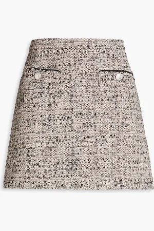 Maje Minirock aus Bouclé-Tweed mit Metallic-Effekt - Pink - FR 34