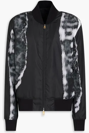 Dunhill Bomberjacke aus Baumwoll-Twill mit Print - - L