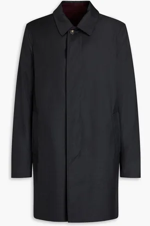 CANALI Wendbarer Mantel aus Twill aus einer Woll-Kaschmirmischung - Grau - IT 56