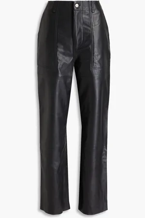 Deadwood Presley Hose mit geradem Bein aus Leder - - M