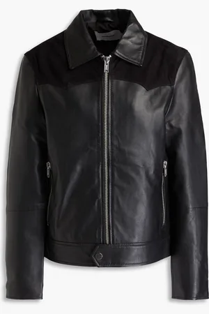 Deadwood Lederjacke mit Velourslederbesatz - - XL