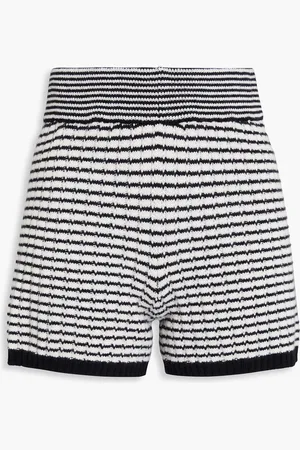 Lisa Yang Gestreifte Shorts aus Kaschmir - - 0
