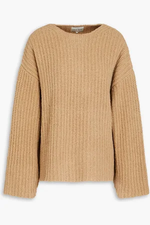 Loulou Studio Pullover aus Bouclé-Strick aus einer gerippten Wollmischung - Neutral - XS