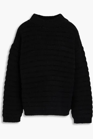 Loulou Studio Oversized-Rollkragenpullover aus Bouclé-Strick aus einer Merinowollmischung - - L