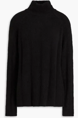 Loulou Studio Rollkragenpullover aus Bouclé-Strick aus einer Kaschmirmischung - - XL
