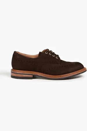 TRICKERS Brogues aus Nubukleder - Braun - UK 7