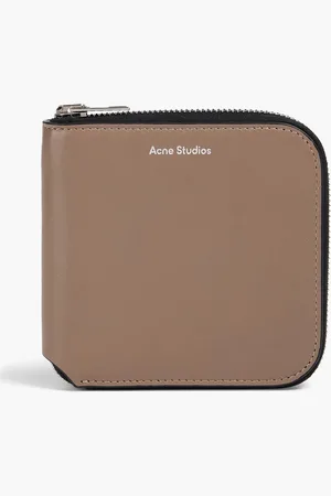 Acne Studios Portemonnaie aus Leder in Colour-Block-Optik - Neutral - OneSize