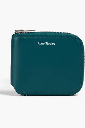 Acne Studios Portemonnaie aus Leder - Blau - OneSize