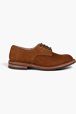 TRICKERS Derbys aus Nubukleder - Braun - UK 8.5