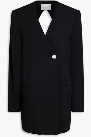 Rohe Blazer aus Tweed mit Rückenausschnitt - - DE 38