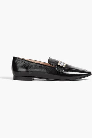 Emporio Armani Loafers aus Glanzleder mit Verzierung - - EU 37