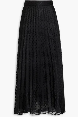 Emporio Armani Midirock aus Jacquard mit Polka-Dots und Falten - - IT 38