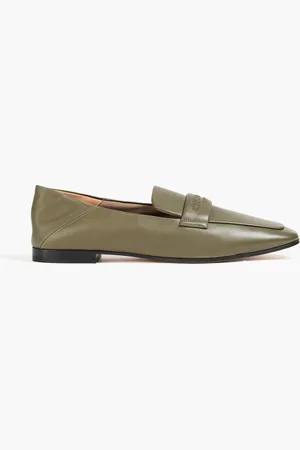 Emporio Armani Loafers aus Leder - Grün - EU 35