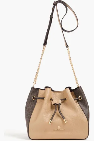 Michael Kors Beuteltasche aus Narbenleder mit Logoprint - Neutral - OneSize